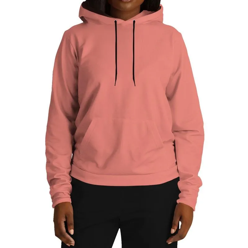 Salmon Hoodie | Unisex | with PLUS sizes | Bright Pastel Pink Red | C0M60Y45K0