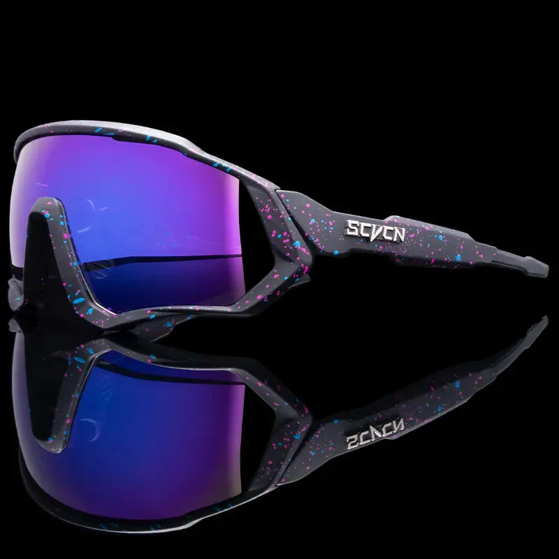 SCVCN  UV400 Sport Cycling Glasses Road Sunglasses Bicycle Eyewear Mountain Bike MTB Cycl Goggles running glasses