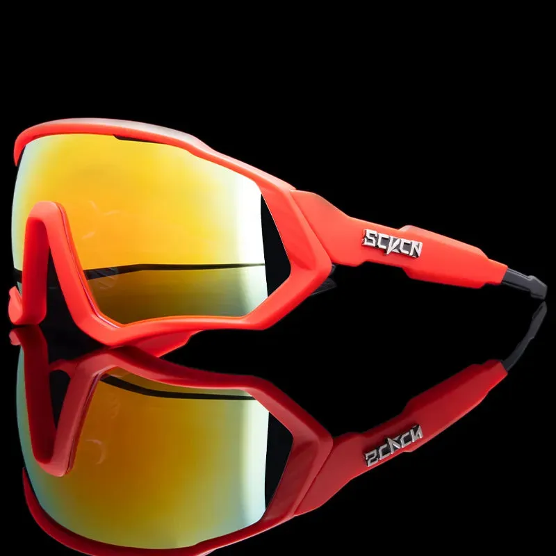 SCVCN  UV400 Sport Cycling Glasses Road Sunglasses Bicycle Eyewear Mountain Bike MTB Cycl Goggles running glasses