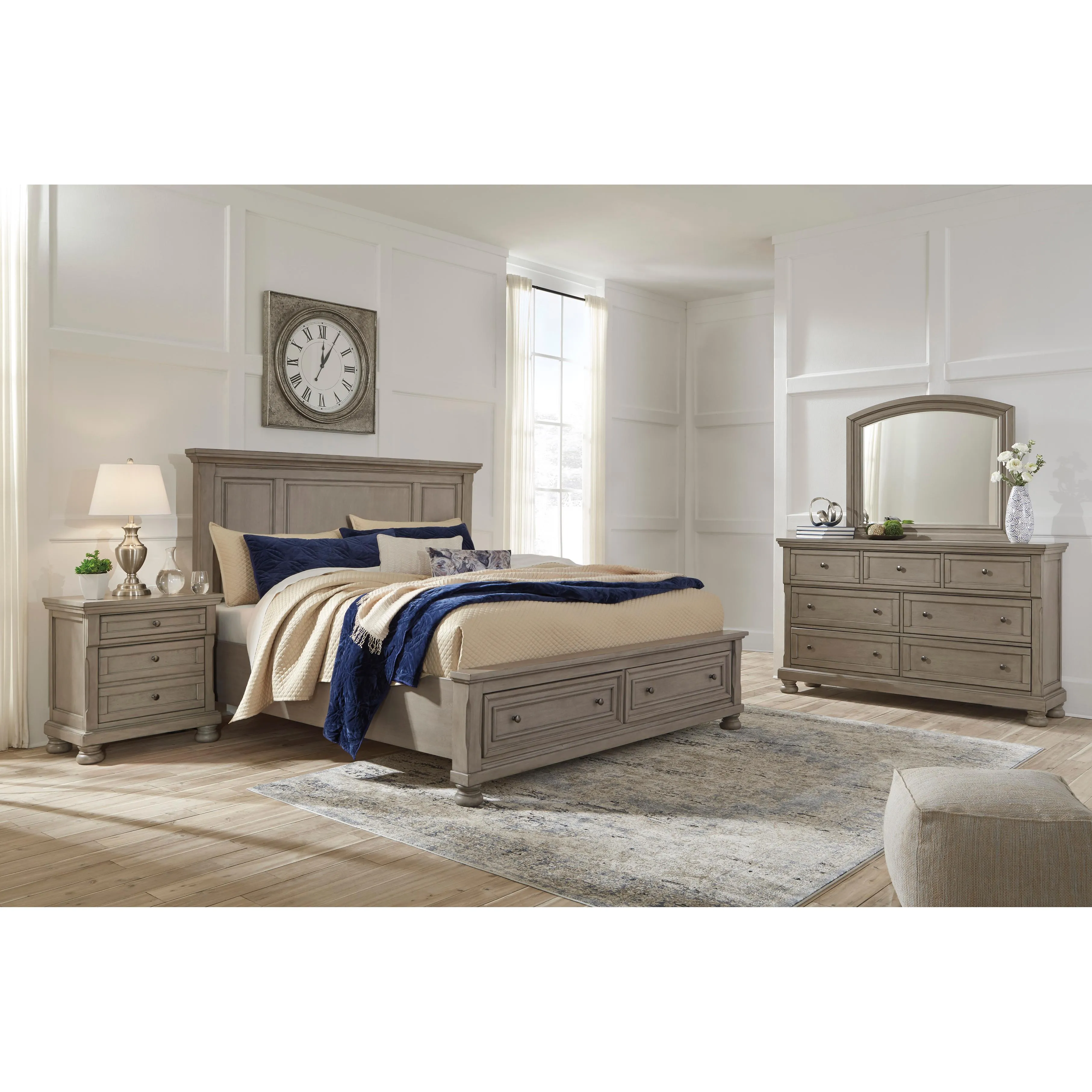 Signature Design by Ashley Lettner Queen Panel Bed with Storage B733-57/B733-74/B733-98