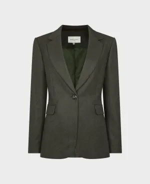 Single-Breasted Wool Jacket