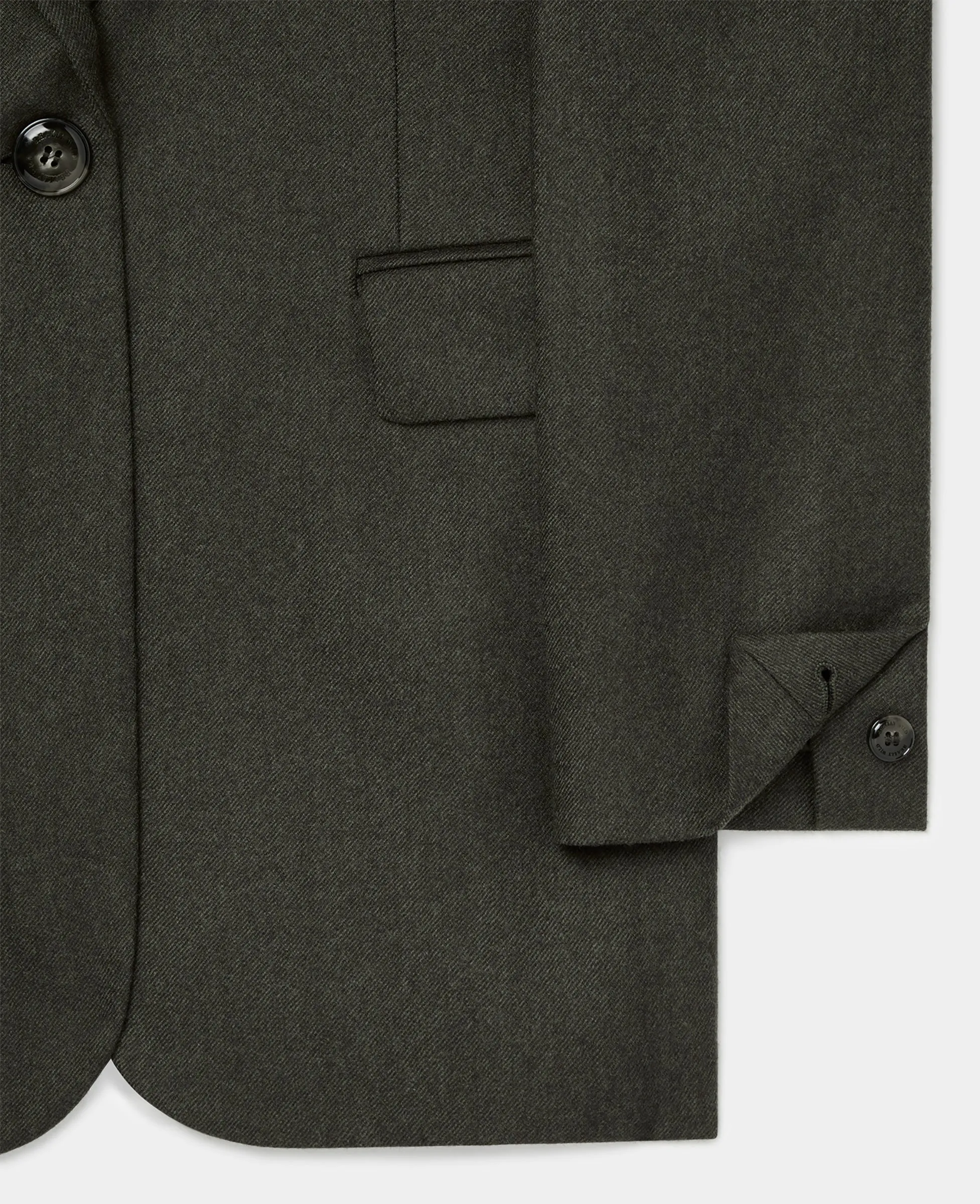 Single-Breasted Wool Jacket