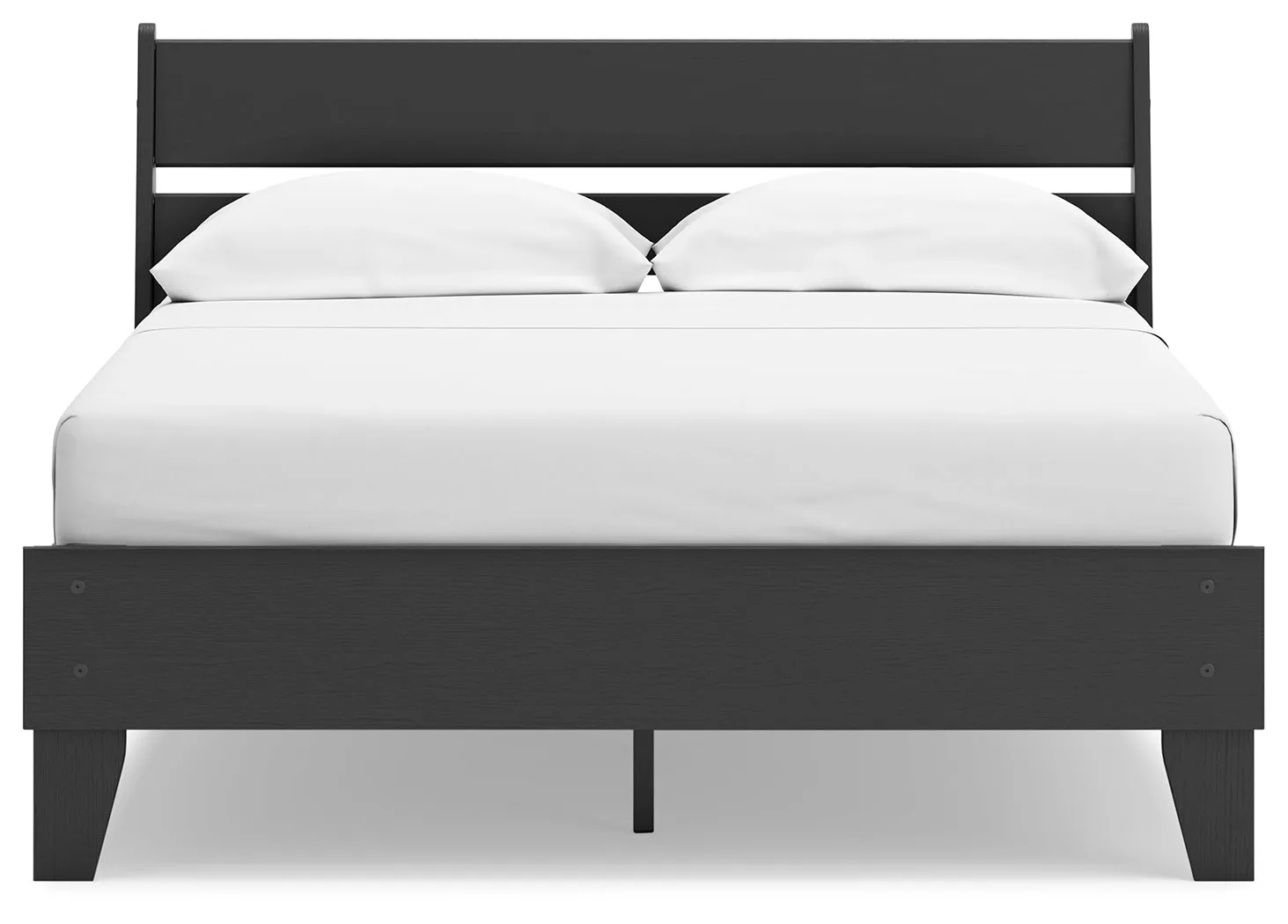 Socalle Full Panel Platform Bed with Dresser, Chest and 2 Nightstands in Black