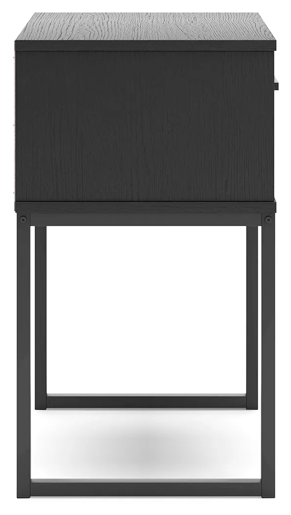 Socalle Twin Platform Bed with Dresser, Chest and Nightstand in Black