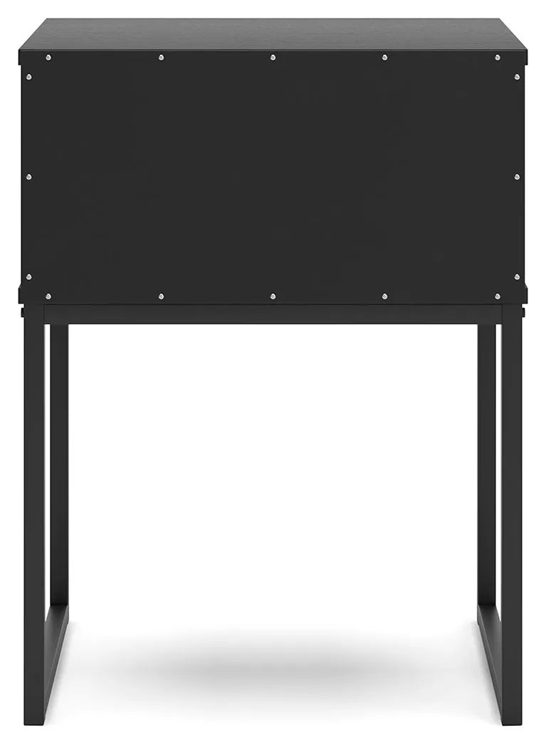 Socalle Twin Platform Bed with Dresser, Chest and Nightstand in Black