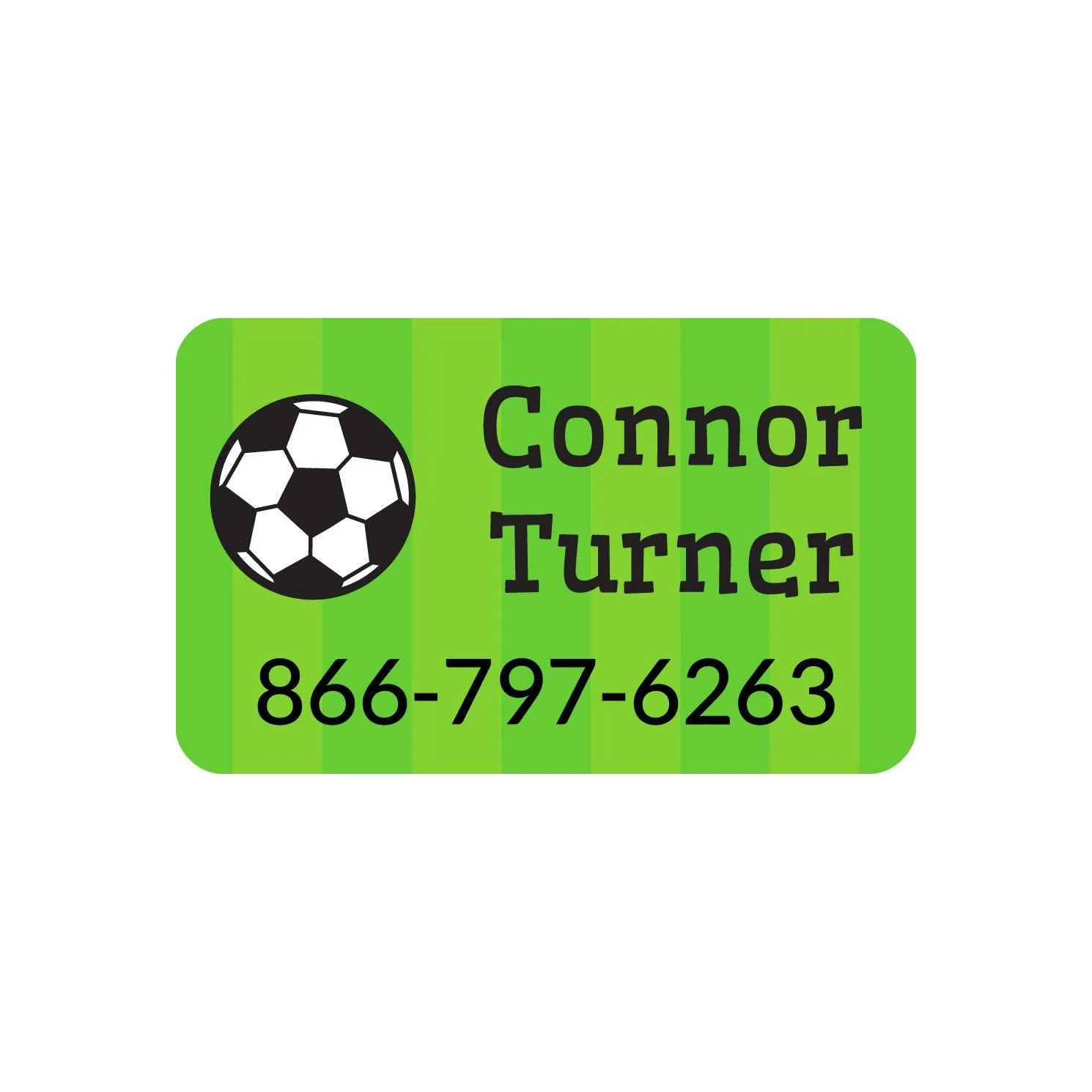 Soccer Iron-On Clothing Labels