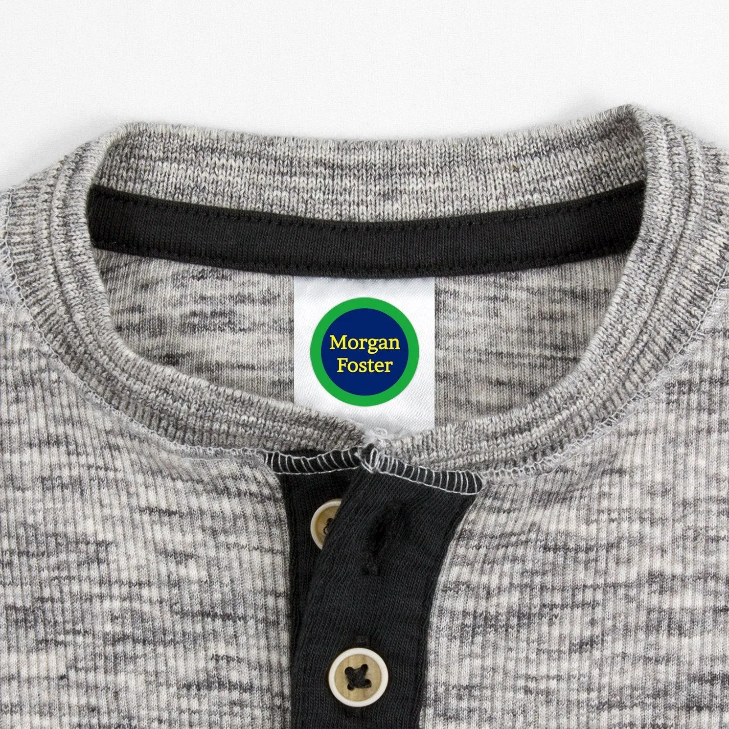 Solid Border Clothing Labels