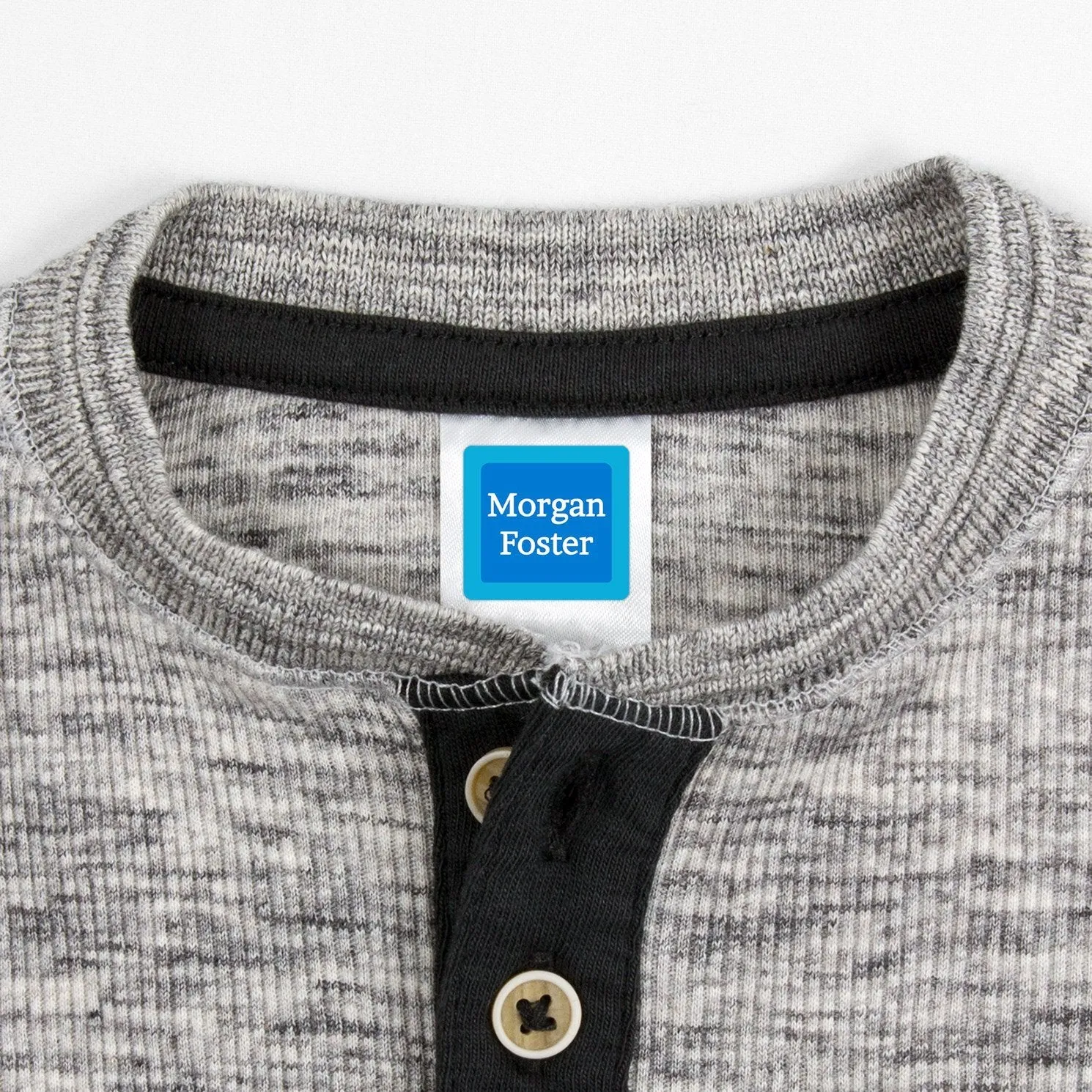Solid Border Clothing Labels