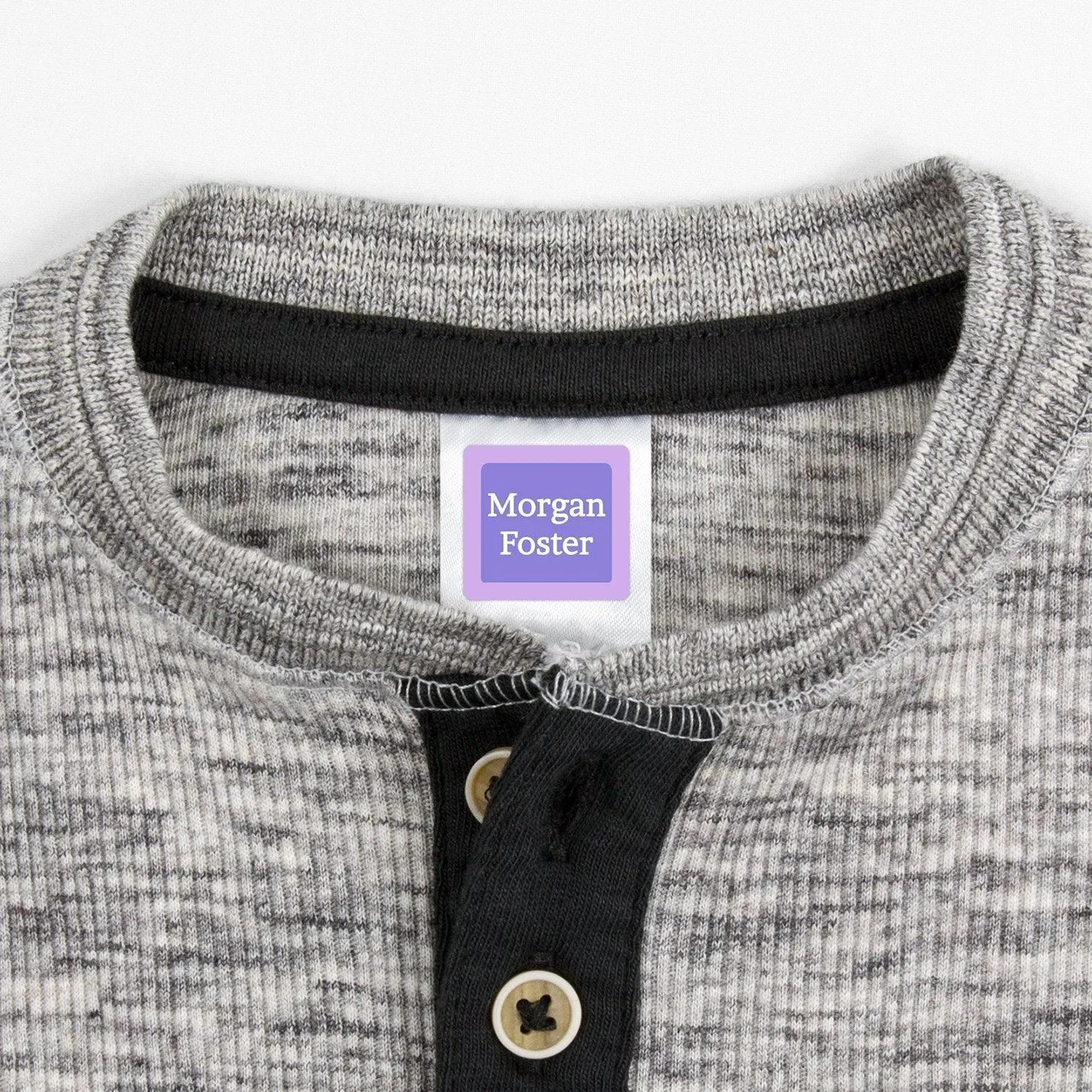 Solid Border Clothing Labels