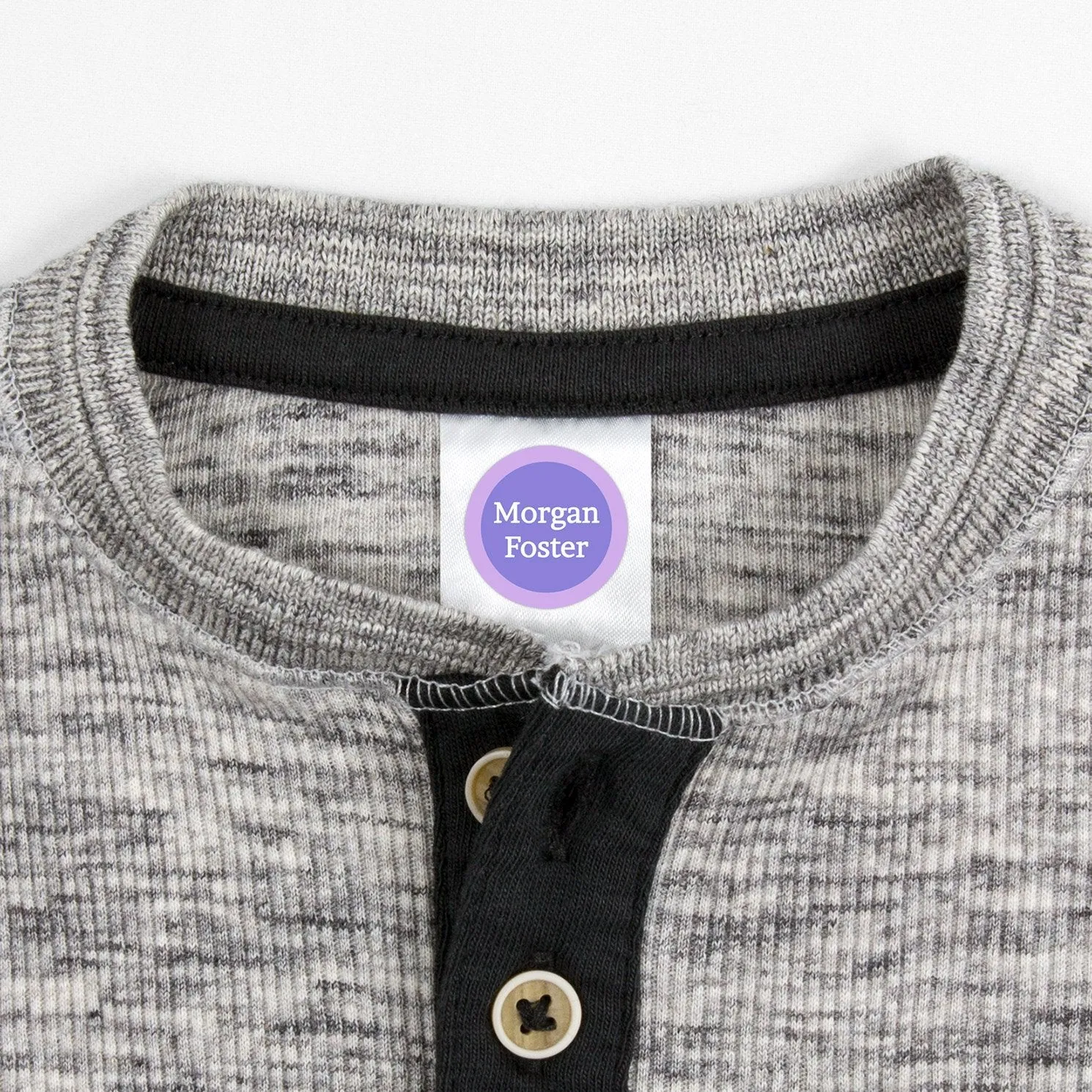 Solid Border Clothing Labels