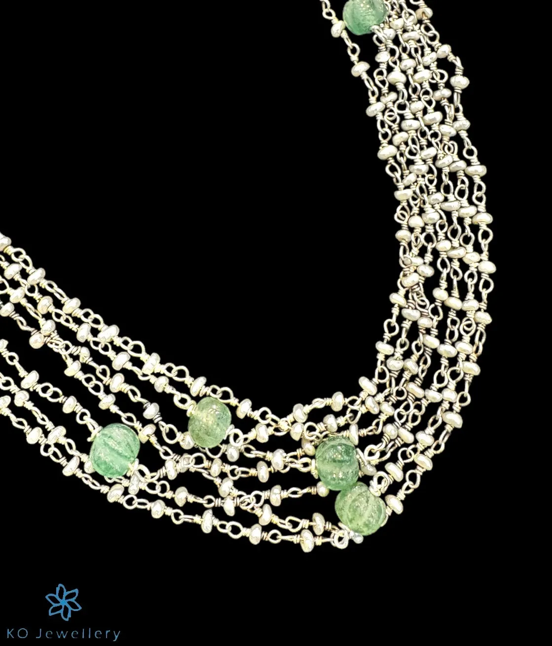 The Ziana Silver Layered Pearl Necklace