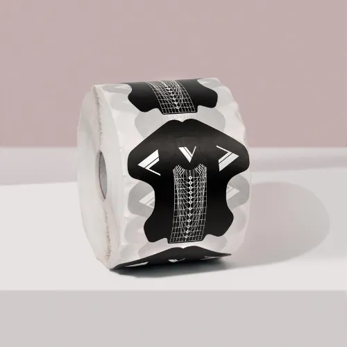V Beauty Pure Matte Black Nail Forms