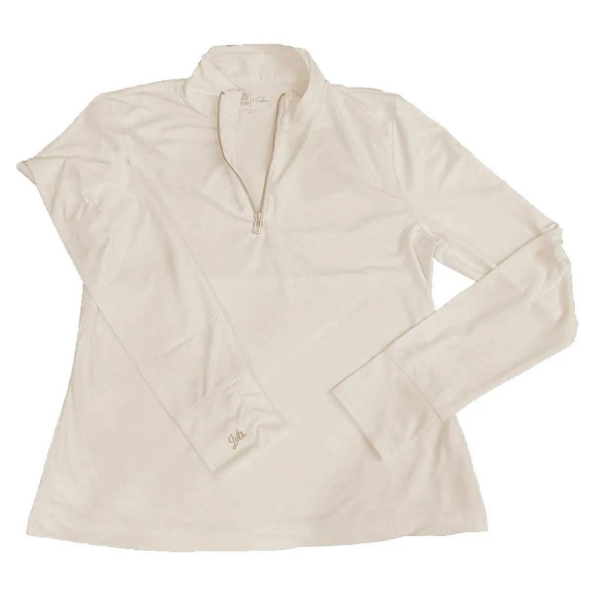 Womens New York Jets Activewear Pullover Jacket, Cream