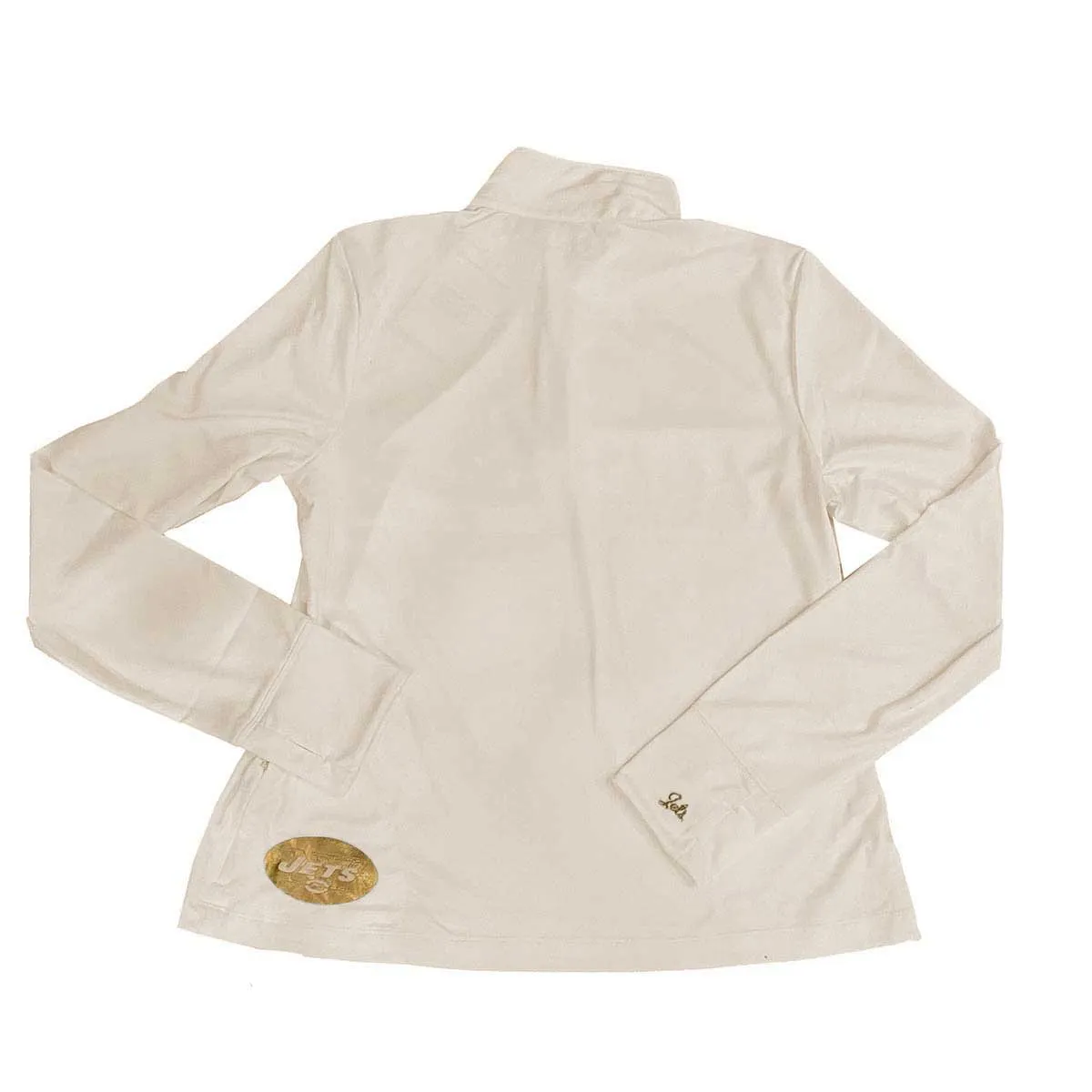 Womens New York Jets Activewear Pullover Jacket, Cream