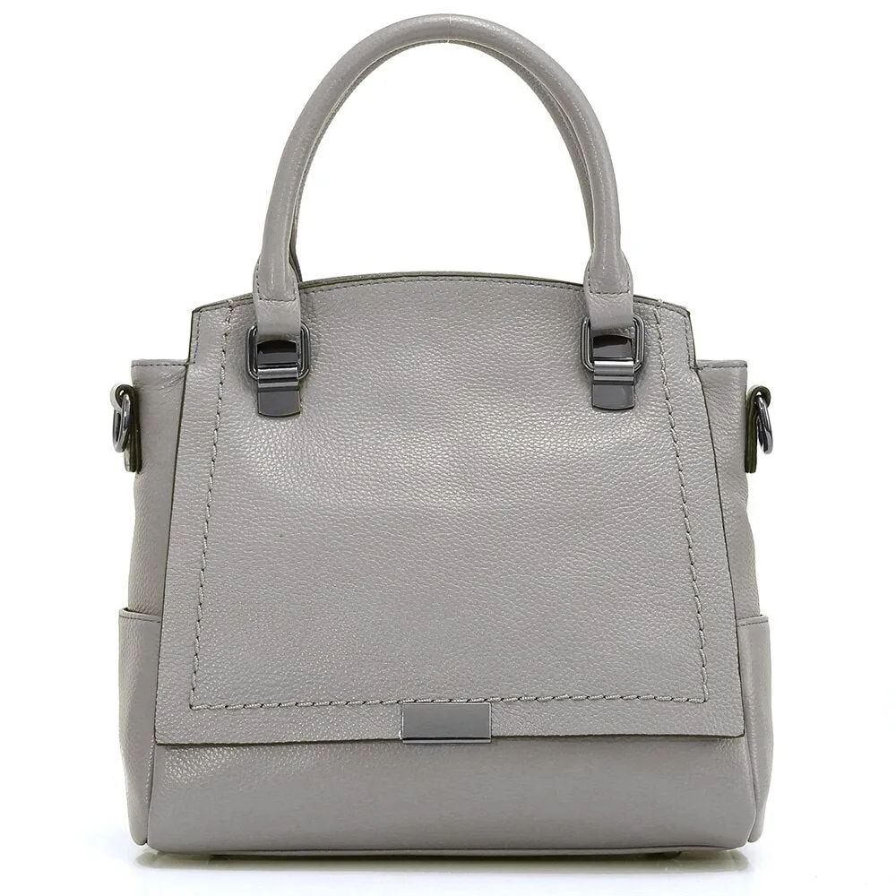 Zency 100% Genuine Leather Handbag Classic Stylish Elegant Ladies Shoulder Bag Large Capacity Women Crossbody Bag High Quality