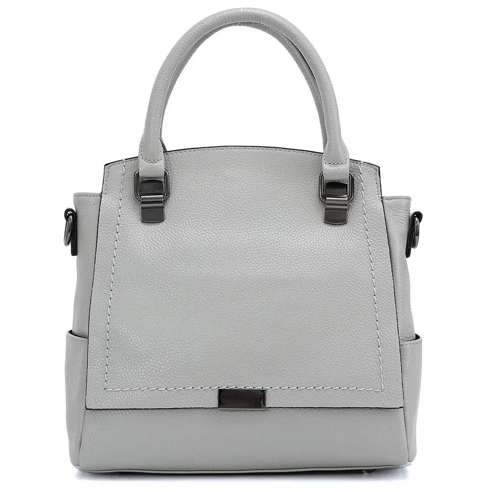 Zency 100% Genuine Leather Handbag Classic Stylish Elegant Ladies Shoulder Bag Large Capacity Women Crossbody Bag High Quality
