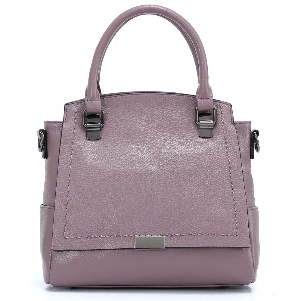 Zency 100% Genuine Leather Handbag Classic Stylish Elegant Ladies Shoulder Bag Large Capacity Women Crossbody Bag High Quality