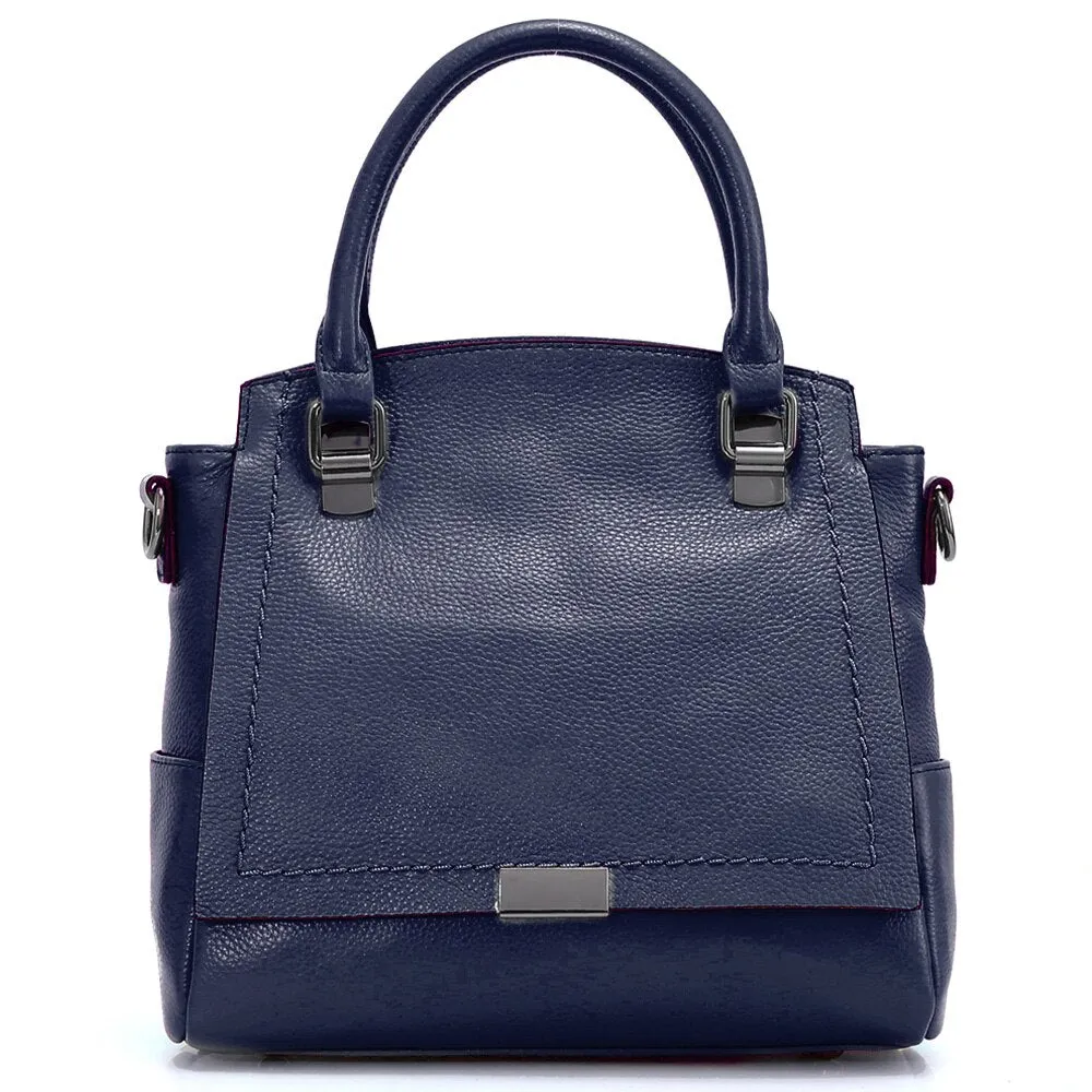 Zency 100% Genuine Leather Handbag Classic Stylish Elegant Ladies Shoulder Bag Large Capacity Women Crossbody Bag High Quality
